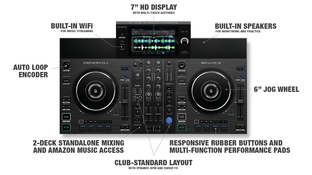 Denon Dj Sc Live 2 - ContrÔleur Dj Autonome - Variation 9