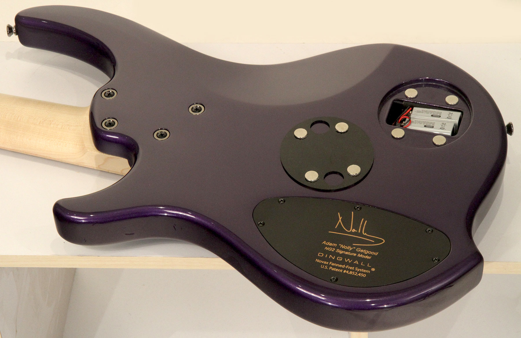 Dingwall Adam Nolly Getgood Ng3 5c Signature 3pu Active Mn - Purple Metallic - Basse Électrique Solid Body - Variation 2