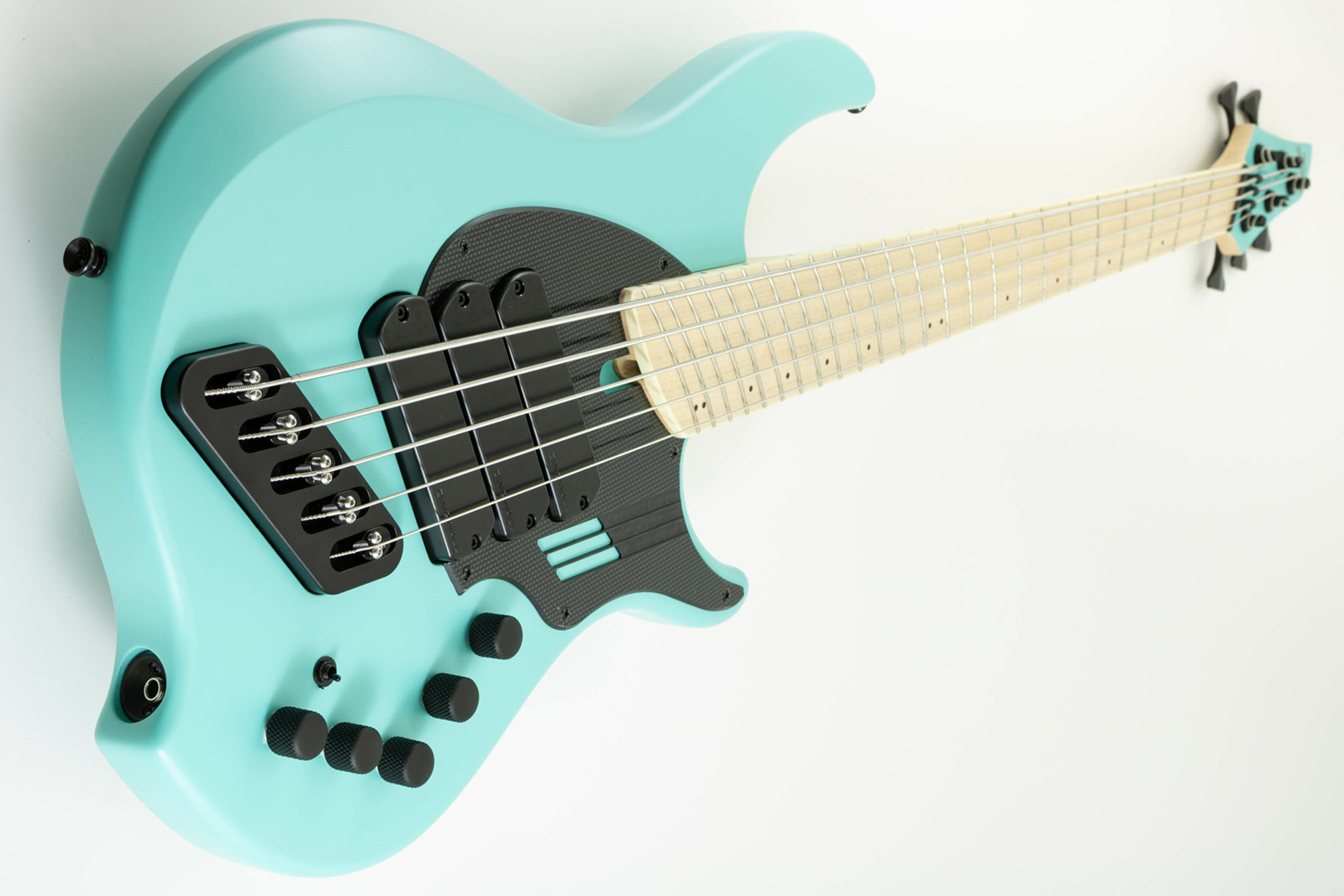 Dingwall Adam Nolly Getgood Ng3 5c Lh Signature Gaucher 3pu Active Mn - Matte Celestial Blue - Basse Électrique Solid Body - Variation 1