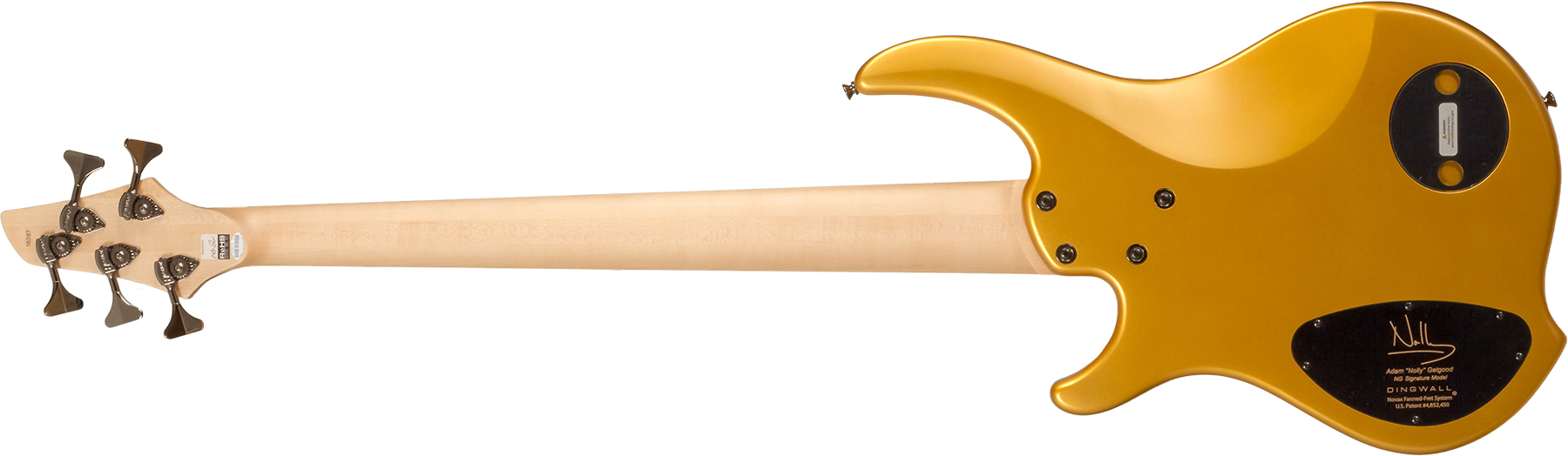 Dingwall Adam Nolly Getgood Ng3 5c Signature 3pu Active Mn - Gold Matte - Basse Électrique Solid Body - Variation 2