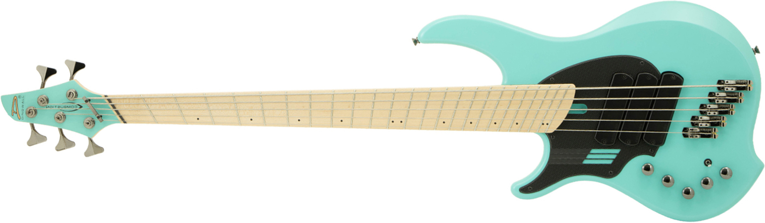 Dingwall Adam Nolly Getgood Ng3 5c Lh Signature Gaucher 3pu Active Mn - Matte Celestial Blue - Basse Électrique Solid Body - Main picture