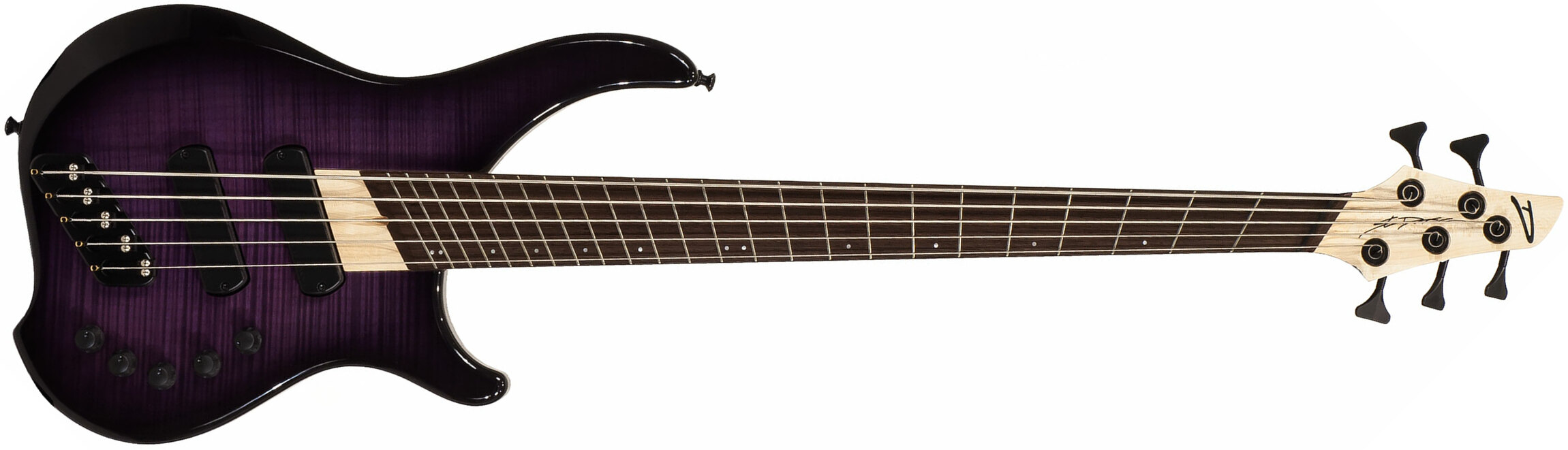 Dingwall Afterburner I 5 2-pickups Wen +housse - Purple Blackburst - Basse Électrique Solid Body - Main picture