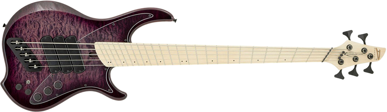 Dingwall Combustion Nashville Cn3 5c 3pu Active Mn - Ultraviolet Burst - Basse Électrique Solid Body - Main picture