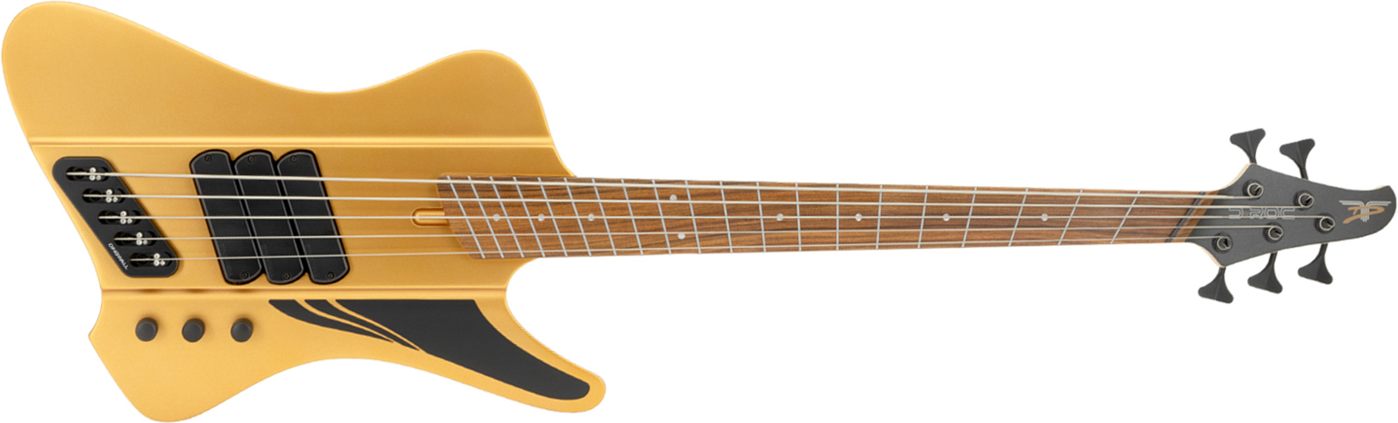 Dingwall D-roc Standard-3 5c 3pu Active Pf - Matte Metallic Gold - Basse Électrique Solid Body - Main picture