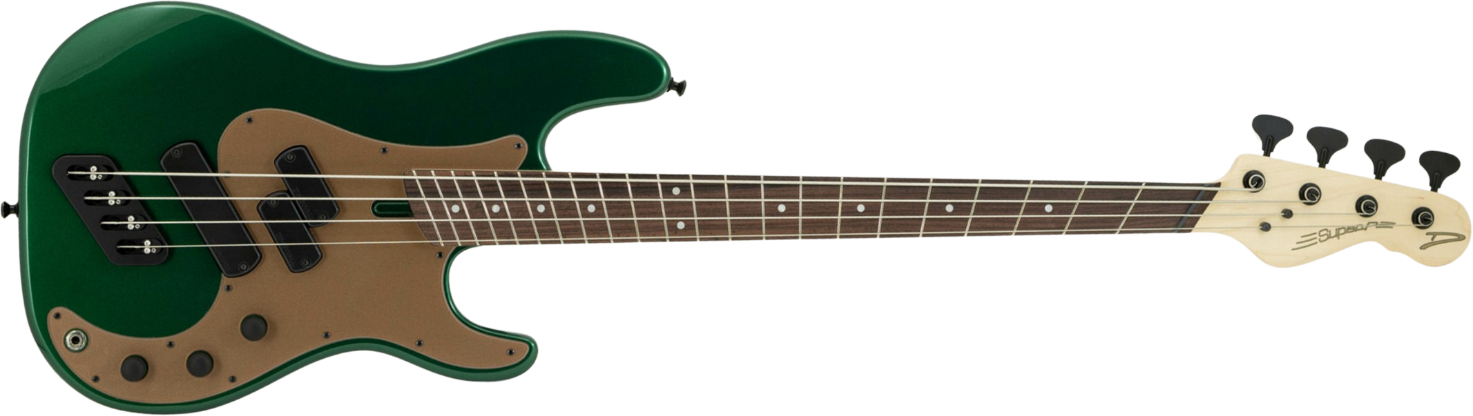 Dingwall Sp1 4c Rw - Gloss Dark Candy Green - Basse Électrique Solid Body - Main picture