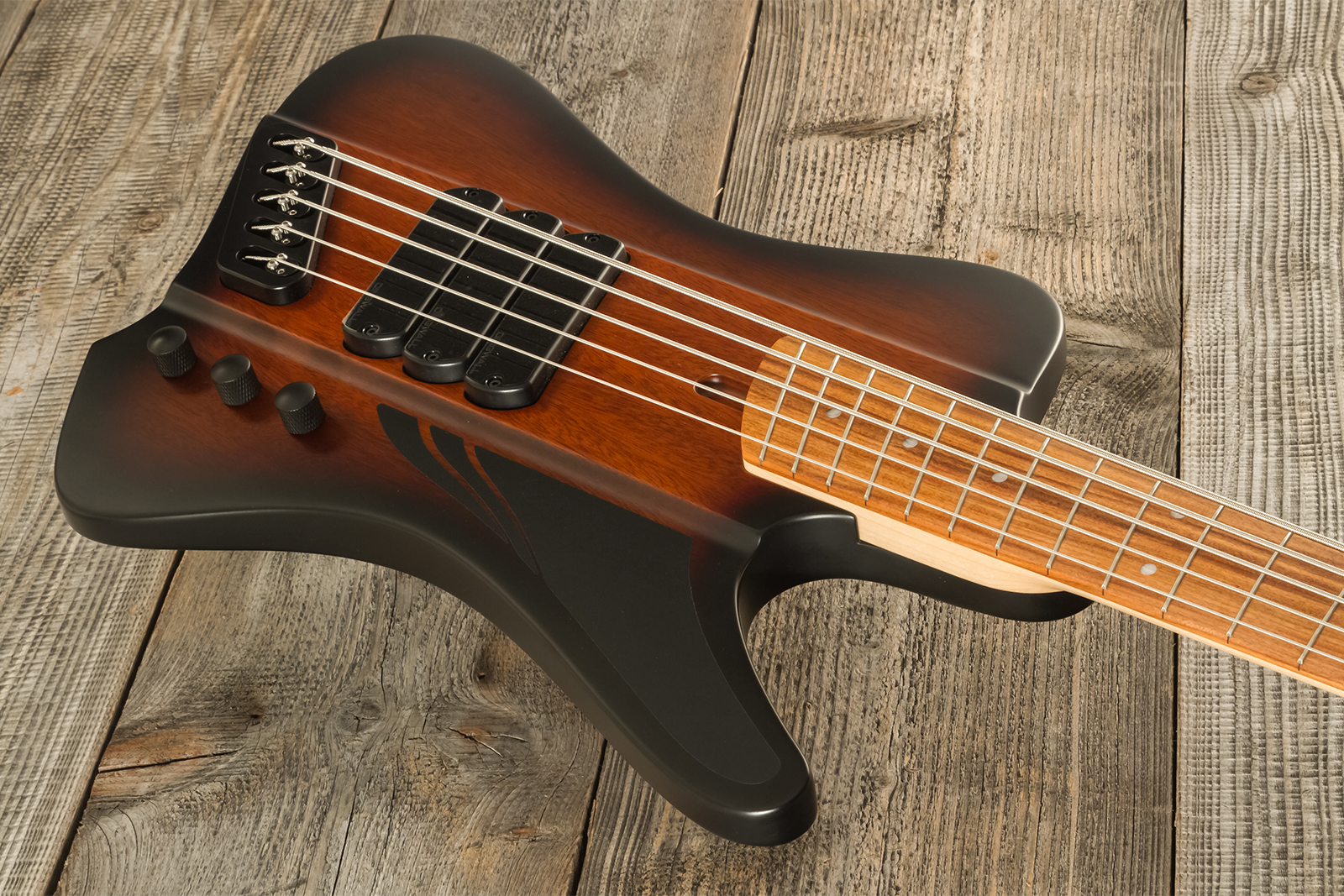 Dingwall D-roc Standard-3 5c 3pu Active Pf - Vintage Burst Matte - Basse Électrique Solid Body - Variation 2