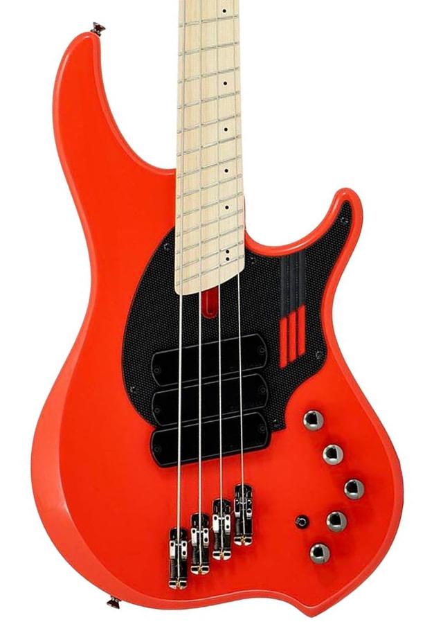 Basse électrique solid body Dingwall Adam Nolly Getgood NG3 3-Pickups - fiesta red