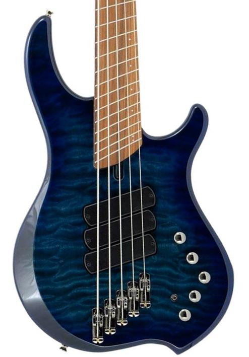 Basse électrique solid body Dingwall Combustion 5 3-Pickups (PF) - Indigo Burst
