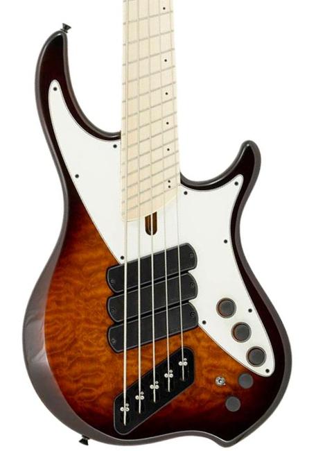 Basse électrique solid body Dingwall Nashville Combustion 3-Pickups (5-String, MN) - vintage burst