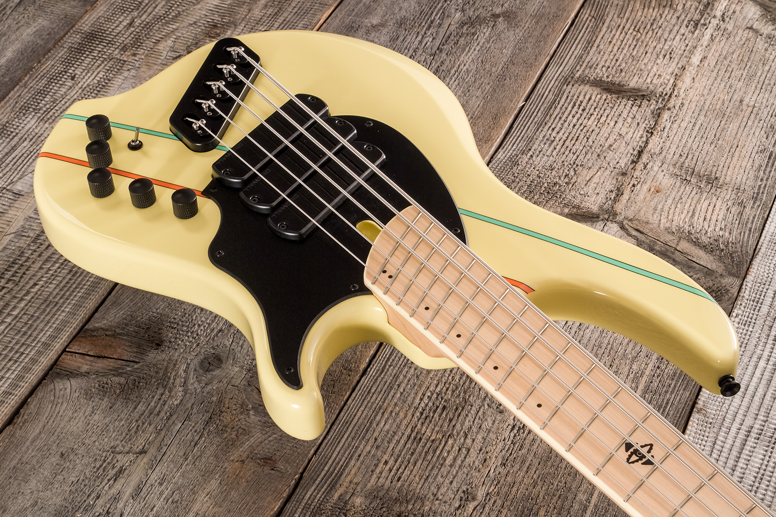 Dingwall John Taylor Rio Dream Jt3 5c Ltd Signature 3pu Active Mn - Creme - Basse Électrique Solid Body - Variation 6