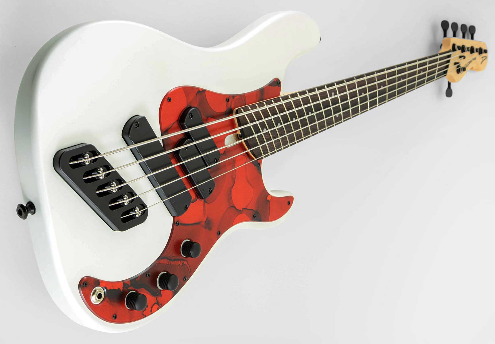 Dingwall Sp1 4c Rw - Matte Ducati Pearl White - Basse Électrique Solid Body - Variation 1