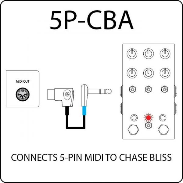 Câble Disaster area 5P-CBA MIDI to Chase Bliss Cable