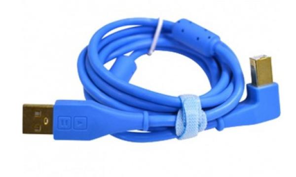 Câble Dj tech tools Chroma Cable USB  Blue (angled)
