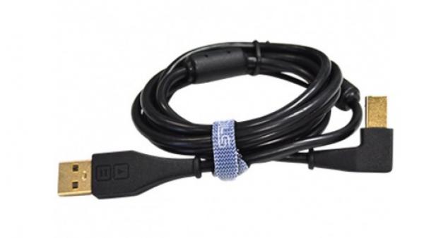 Câble Dj tech tools Chroma Cable USB Black (angled)