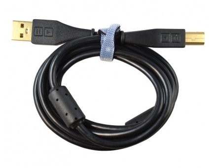 Câble Dj tech tools Chroma Cable USB Droit Black