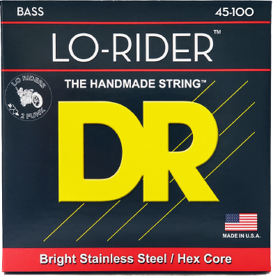 Dr Jeu De 4 Cordes Lo-rider Stainless Steel 45-100 - Cordes Basse Électrique - Main picture
