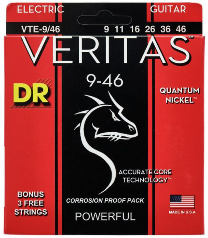 Dr Vte-9/46 Veritas Electric Guitar 6c 9-46 - Cordes Guitare Électrique - Main picture