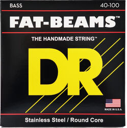 Cordes basse électrique Dr FAT-BEAMS Stainless Steel 40-100 - Jeu de 4 cordes