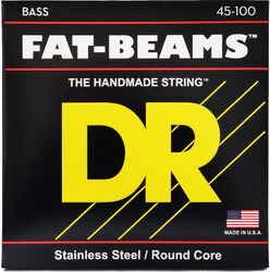 Cordes basse électrique Dr FAT-BEAMS Stainless Steel 45-100 - Jeu de 4 cordes