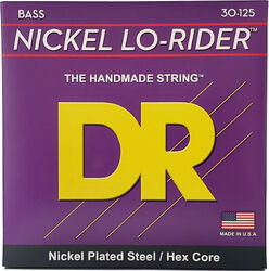 Cordes basse électrique Dr LO-RIDER Nickel Plated Steel 30-125 - Jeu de 6 cordes