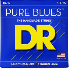 Cordes basse électrique Dr Pure Blues Quantum Nickel 30-125 - Jeu de 6 cordes
