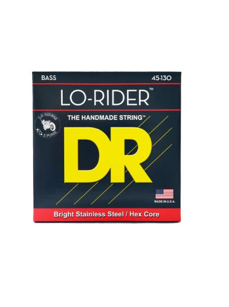Corde Per Basso DR String Lo-Rider MH5-130 – Set 5 Corde In Acciaio Inossidabile, Medium Gauge