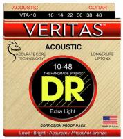 VTA-10 Acoustic Guitar 6-String Set Veritas Phosphor Bronze 10-48 - jeu de 6 cordes