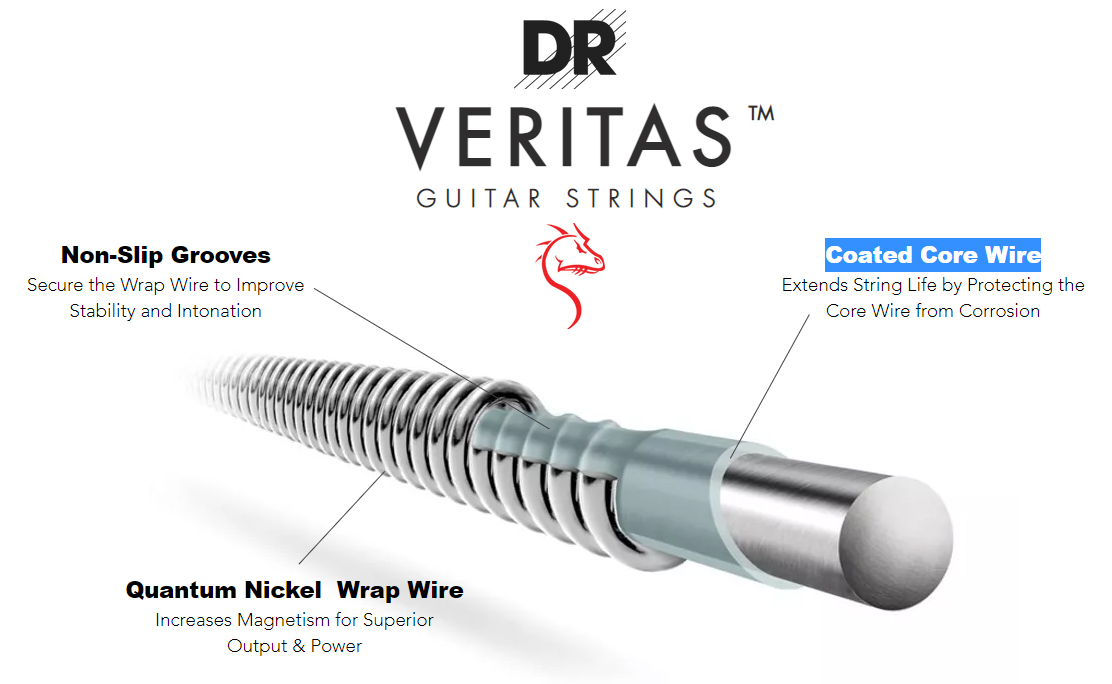 Dr Vte-10 Veritas Electric Guitar 6c 10-46 - Cordes Guitare Électrique - Variation 1