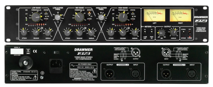 Drawmer 1973 Stereo 3 Bandes - Compresseur Limiteur Gate - Variation 1