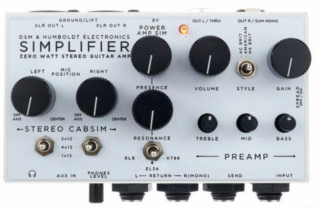 Boitier direct / di Dsm humboldt Simplifier Classic Zero Watt Stereo Guitar Amp