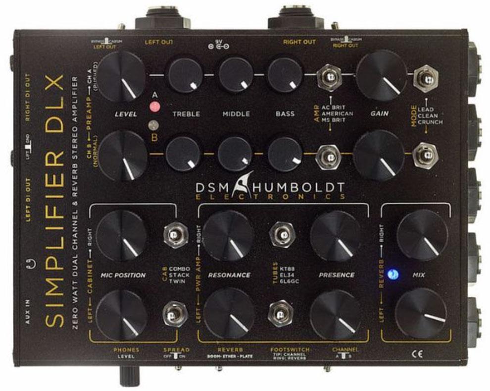 Boitier direct / di Dsm humboldt Simplifier DLX Zero Watt Dual Channel & Reverb Stereo Guitar Amp