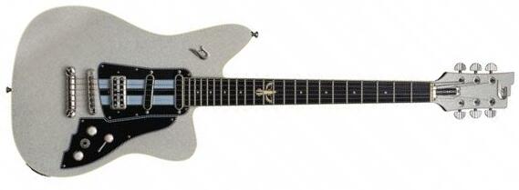 Duesenberg Dave Baksh Signature Alliance Hss Ht Rw - White Sparkle - Guitare Électrique RÉtro Rock - Main picture