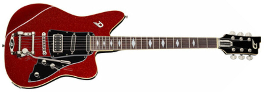 Duesenberg Paloma Hss Trem Rw - Red Sparkle - Guitare Électrique Single Cut - Main picture