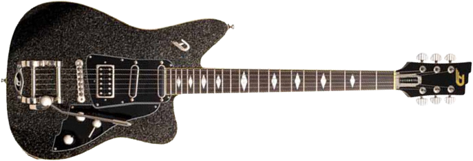 Duesenberg Paloma Hss Trem Rw - Black Sparkle - Guitare Électrique Single Cut - Main picture