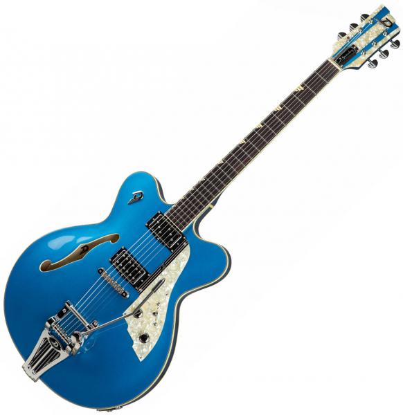 Guitare électrique 1/2 caisse Duesenberg Fullerton Elite CC - catalina blue