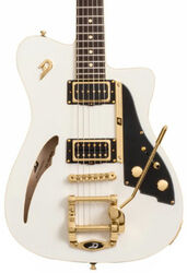 Guitare électrique 1/2 caisse Duesenberg Caribou Ltd - White