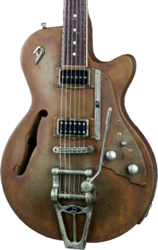 Guitare électrique 1/2 caisse Duesenberg Custom Shop Starplayer TV - Rusty steel