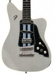 Guitare électrique rétro rock Duesenberg Dave Baksh Signature Alliance - White sparkle