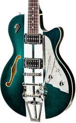 Guitare électrique 1/2 caisse Duesenberg Mike Campbell 40th Anniversary Starplayer TV - Metallic racing green