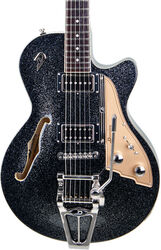 Guitare électrique 1/2 caisse Duesenberg Starplayer TV - Black sparkle