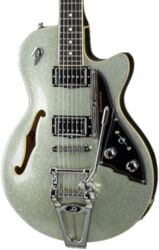 Guitare électrique 1/2 caisse Duesenberg STARPLAYER TV - Silver sparkle