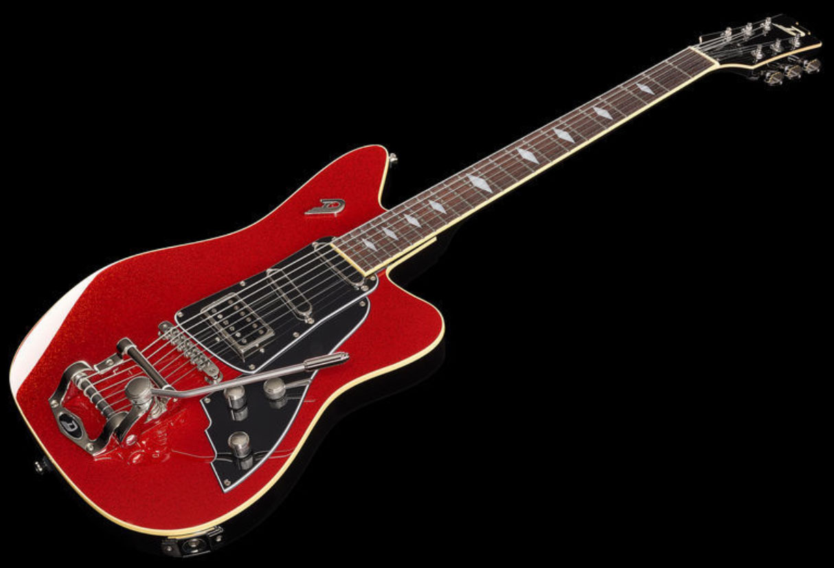 Duesenberg Paloma Hss Trem Rw - Red Sparkle - Guitare Électrique Single Cut - Variation 1