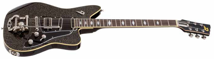 Duesenberg Paloma Hss Trem Rw - Black Sparkle - Guitare Électrique Single Cut - Variation 1