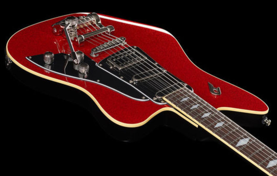 Duesenberg Paloma Hss Trem Rw - Red Sparkle - Guitare Électrique Single Cut - Variation 2