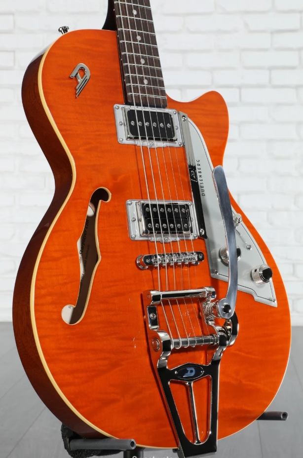 Duesenberg Starplayer Cbr Hs Trem Bigsby Rw - Transparent Vintage Orange - Guitare Électrique 1/2 Caisse - Variation 1