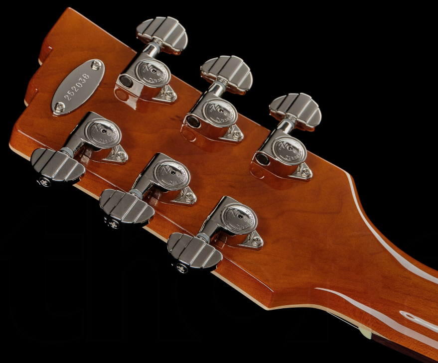 Duesenberg Starplayer Cbr Hs Trem Bigsby Rw - Transparent Black Burst - Guitare Électrique 1/2 Caisse - Variation 8