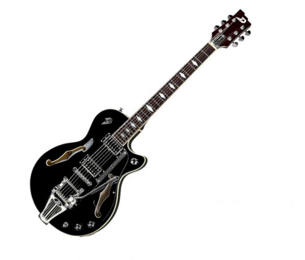 Duesenberg STARPLAYER TV DELUXE - black Semi-hollow electric