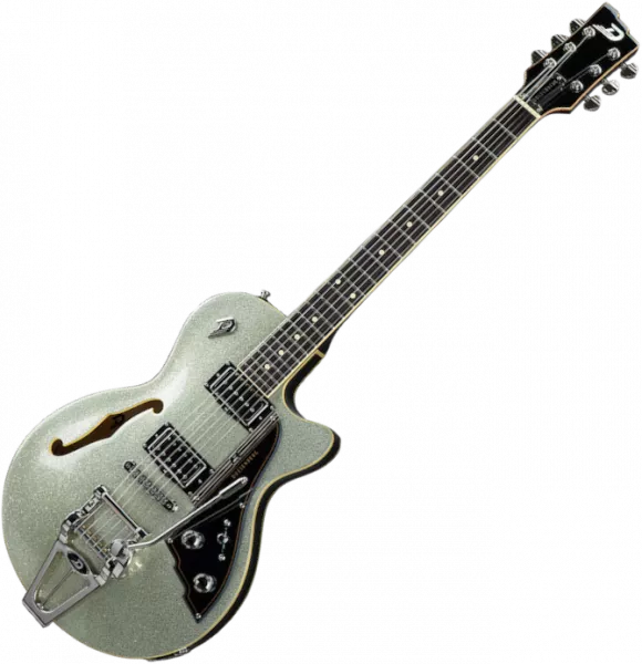 Guitare électrique 1/2 caisse Duesenberg STARPLAYER TV - Silver sparkle