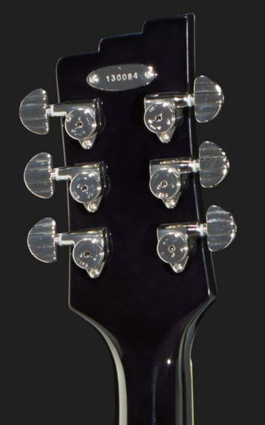 Duesenberg Starplayer Tv Hs Trem Rw - Black Sparkle - Guitare Électrique 1/2 Caisse - Variation 4