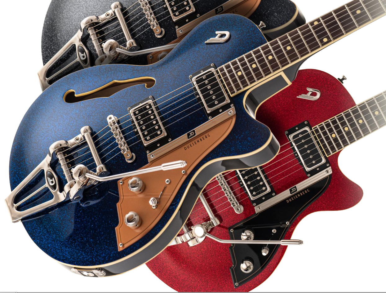 Duesenberg Starplayer Tv Hs Trem Rw - Red Sparkle - Guitare Électrique 1/2 Caisse - Variation 4